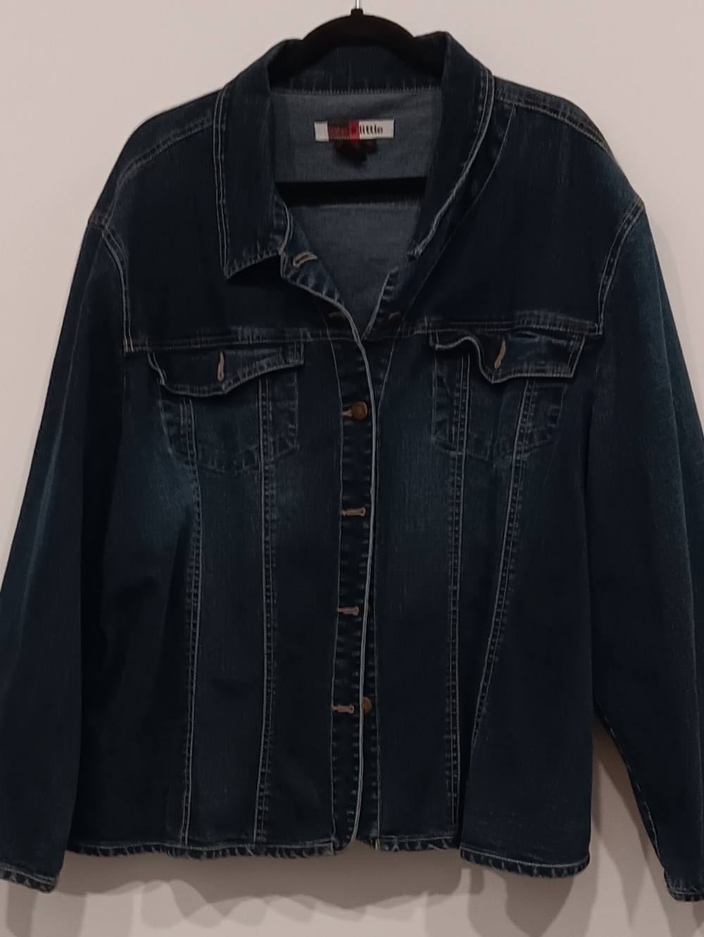 Live a Little Dark Blue Denim Jean Jacket